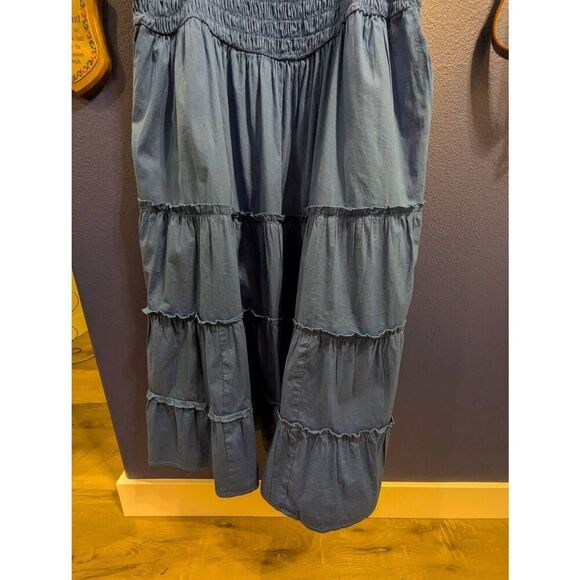 Sz 2 Torrid Popplin Tiered Midi Dress! - Picture 3 of 12